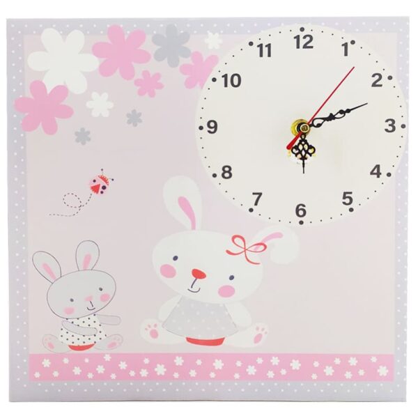 ساعت دیواری اتاق کودک خرگوش کوچولو Naz baby