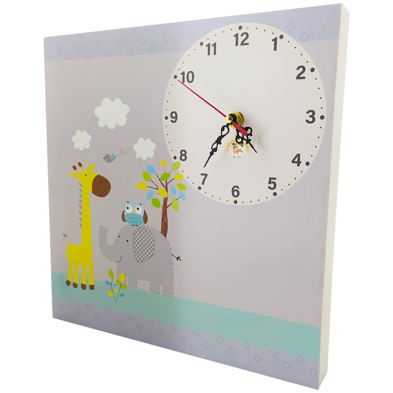 ساعت دیواری اتاق کودک طرح زرافه
