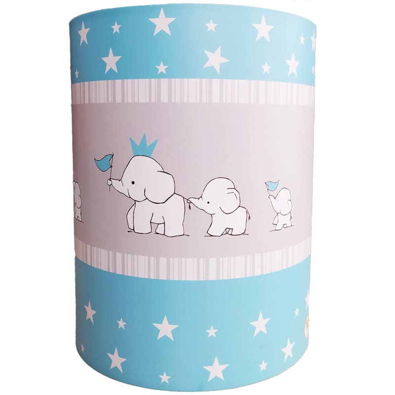 سبد لباس کودک طرح فیل آبی سایز بزرگ