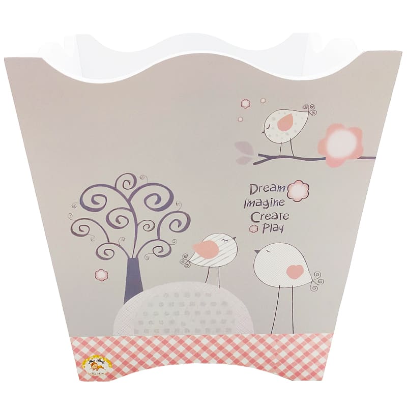 ست سطل و جا دستمالی طرح گنجشک