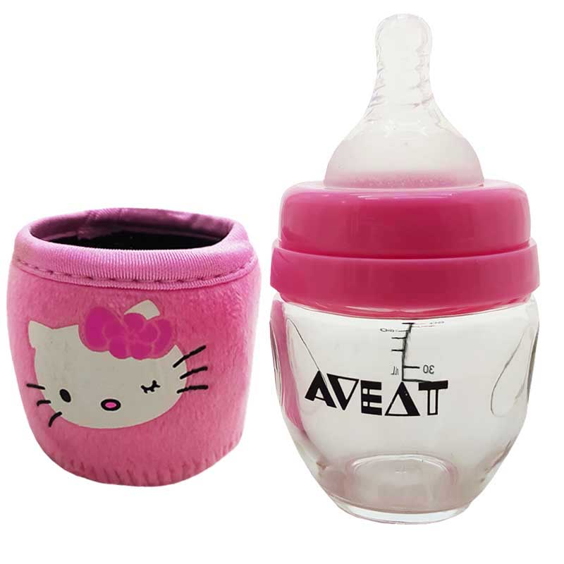 شیشه شیر پیرکس محافظ دار 80 میل اویت AVAET