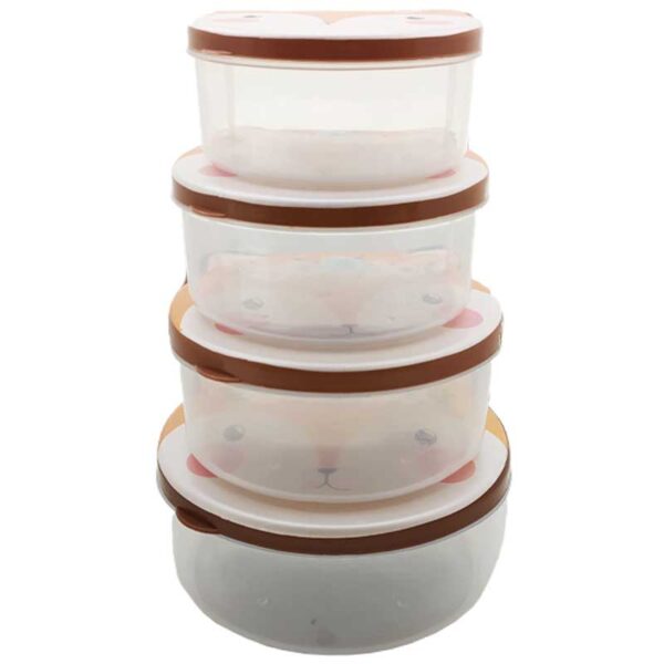 ظرف غذای کودک چهار تکه طرح روباه چیکو Chicoo Baby