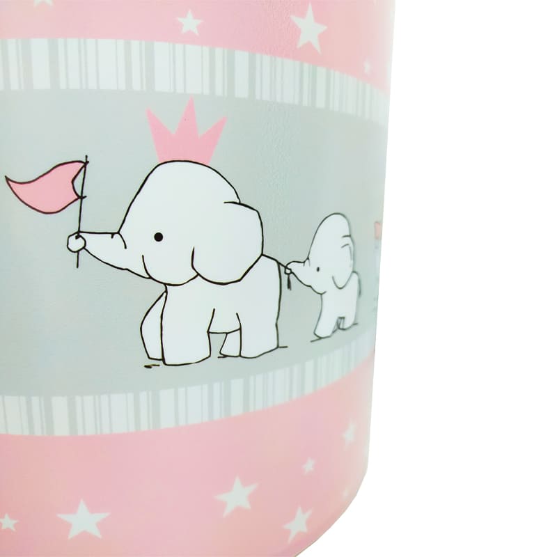 لوستر اتاق کودک طرح فیل صورتی