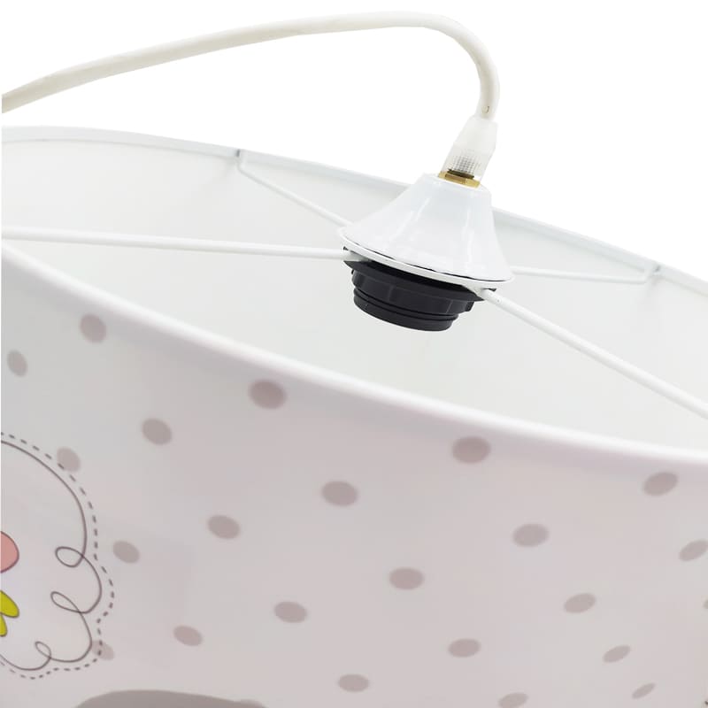 لوستر اتاق کودک طرح فیل و درخت صورتی