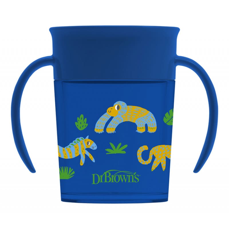 لیوان 360 درجه دسته دار طرح حیوانات دکتر براونز Dr. Brown's