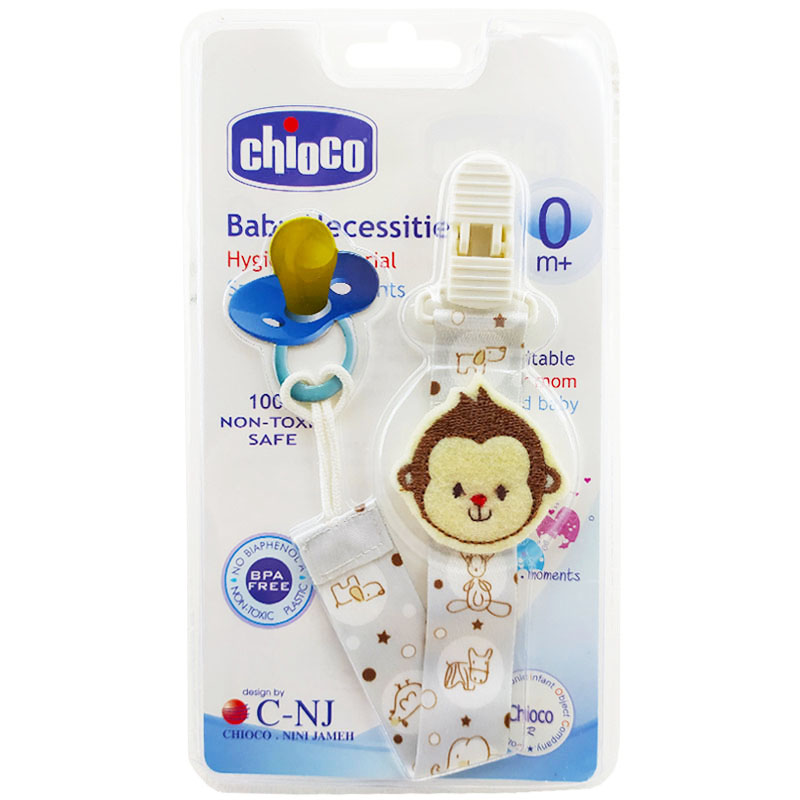 بند پستانک پارچه ای طرح میمون چیوکو  Chioco