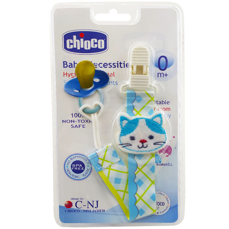 بند پستانک پارچه ای طرح گربه چیوکو  Chioco