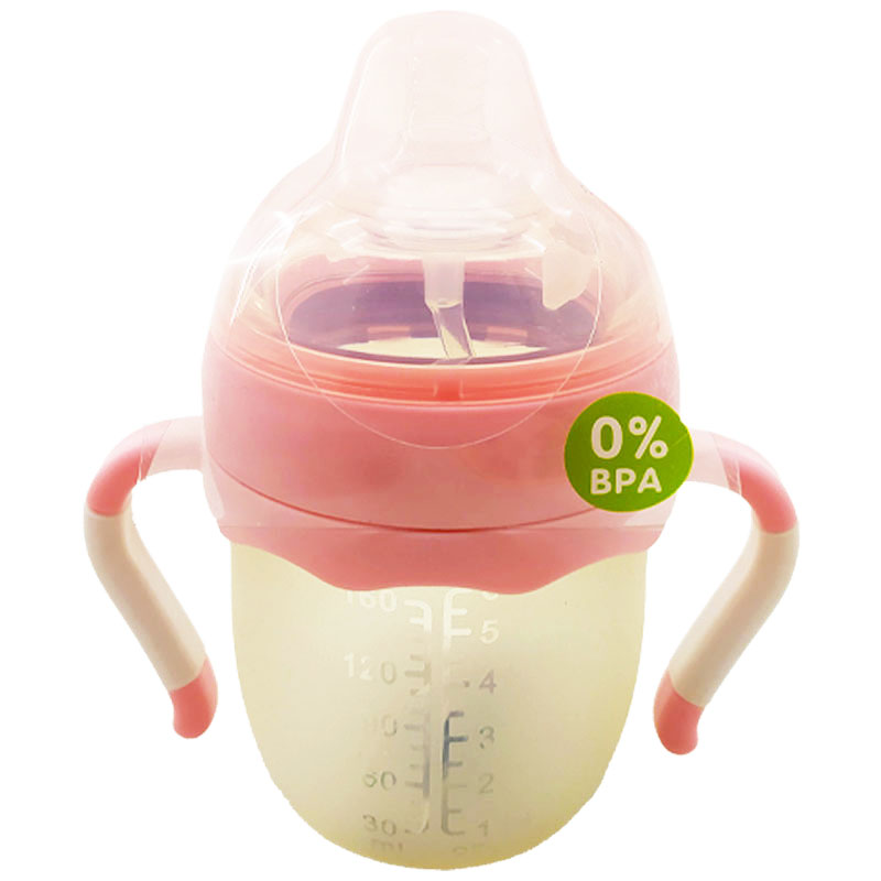 شیشه شیر سلیکونی دسته دار 0+ ماه چیوکو Chioco