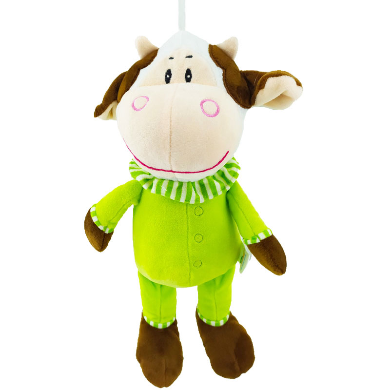 عروسک نخکش موزیکال گاو سبز Dayan Toys