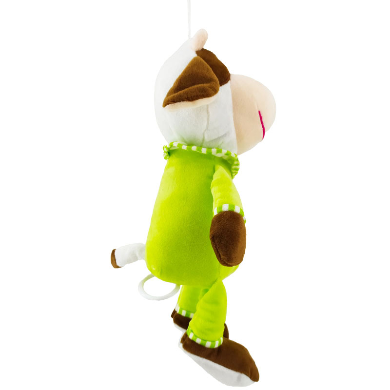 عروسک نخکش موزیکال گاو سبز Dayan Toys