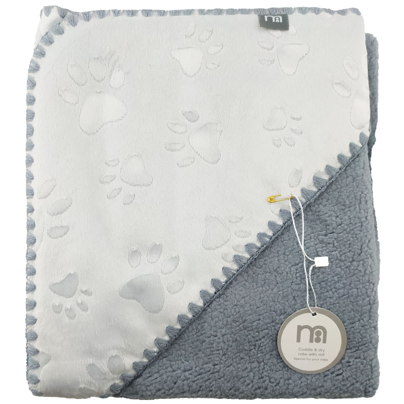 پتو پولیشی کلاه دار طرح پنجه مادرکر MotherCare