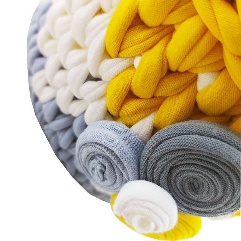 سبد تریکو بافت برجسته حلزونی سایز بزرگ