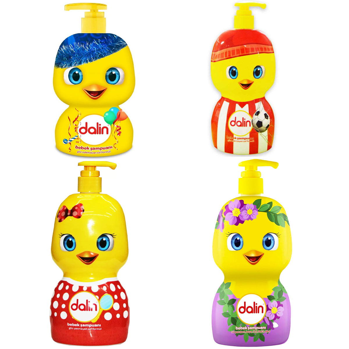 شامپو سر و بدن عروسکی 500 میل دالین Dalin