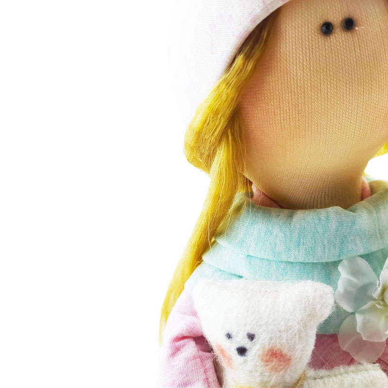 عروسک روسی دامن توری بنفش Tanha