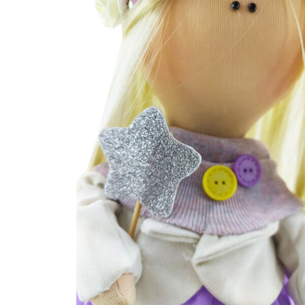 عروسک روسی دامن توری بنفش Tanha