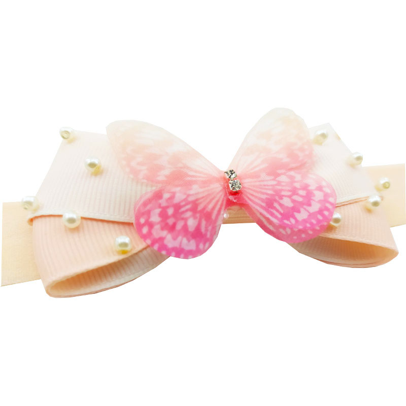 هدبند پاپیونی مرواریدی پروانه دار Perance hairbows