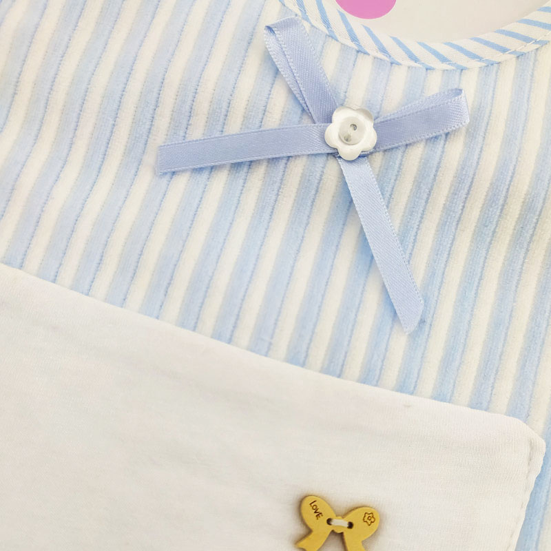 پیش بند دخترانه توری راه راه