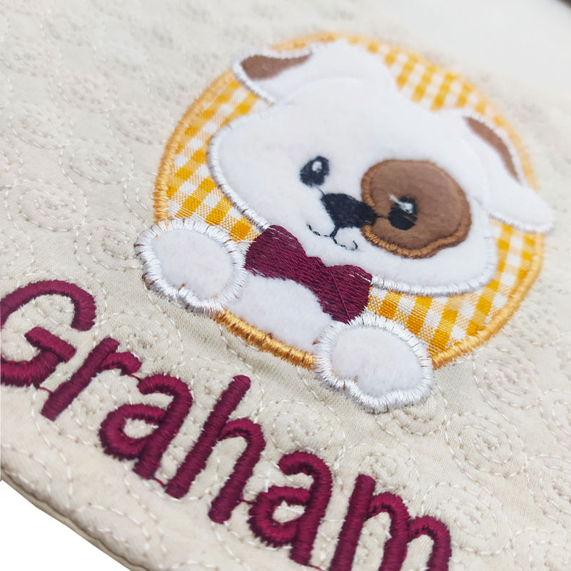 پیش بند نخی تکه دوزی طرح سگ کوکالو Cocalo