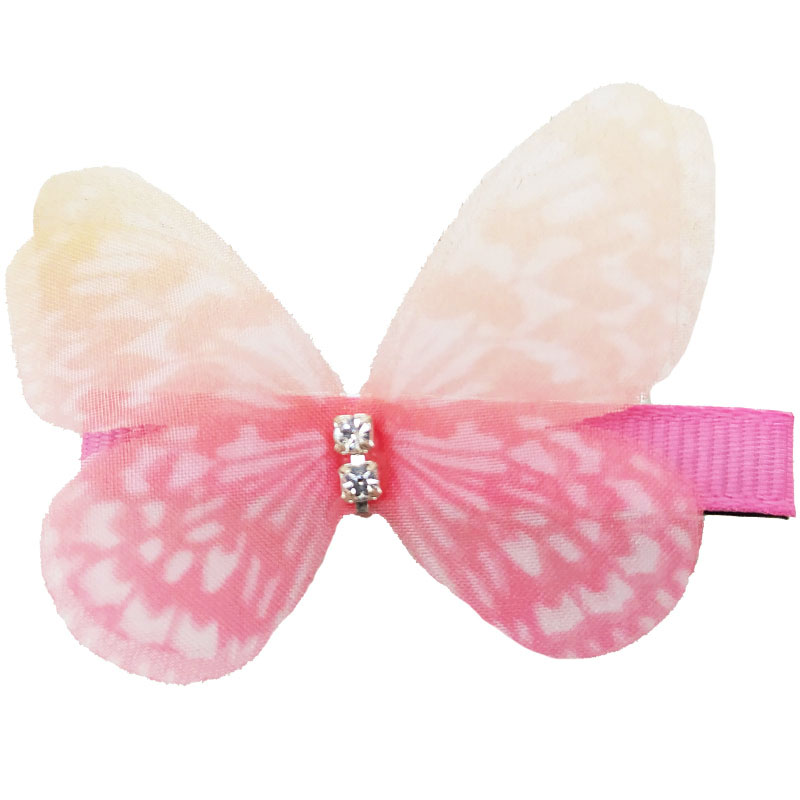 گیره سر دخترانه طرح پروانه حریر Perance hairbows