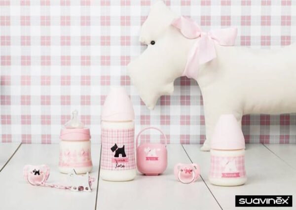 شیشه شیر پیچازی ارتودنسی دخترانه 270 ميل suavinex