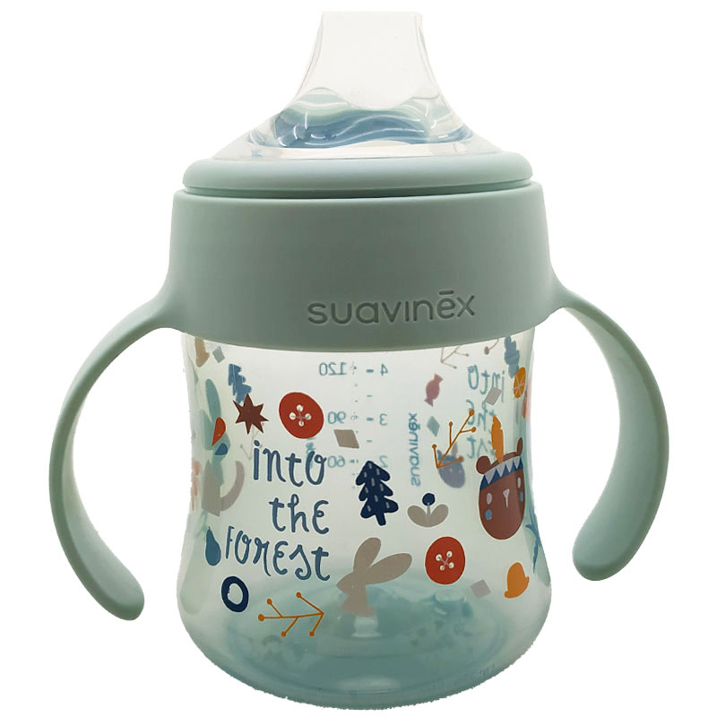 آبمیوه خوری دسته دار 4+ ماه خرگوش و کاج 150 میل suavinex