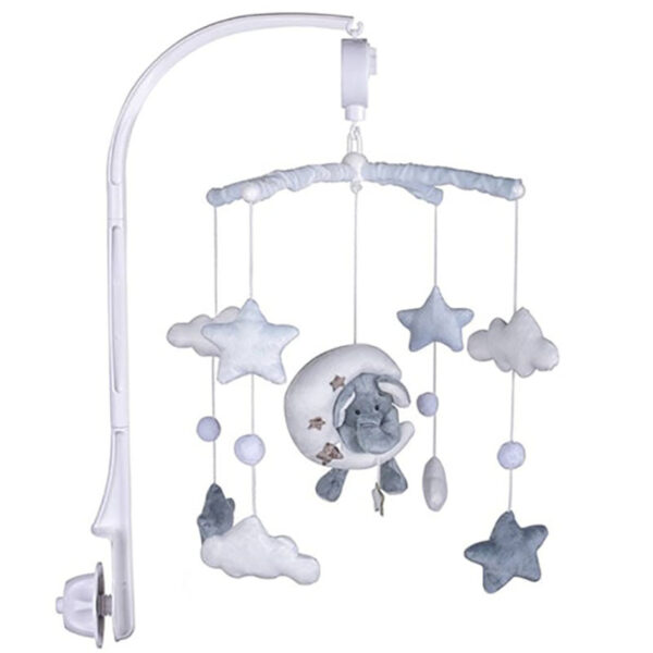 آویز تخت پولیشی ماه و ستاره و فیل Luis Kids