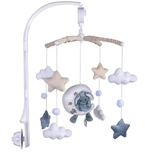 آویز تخت پولیشی ماه و ستاره و فیل Luis Kids