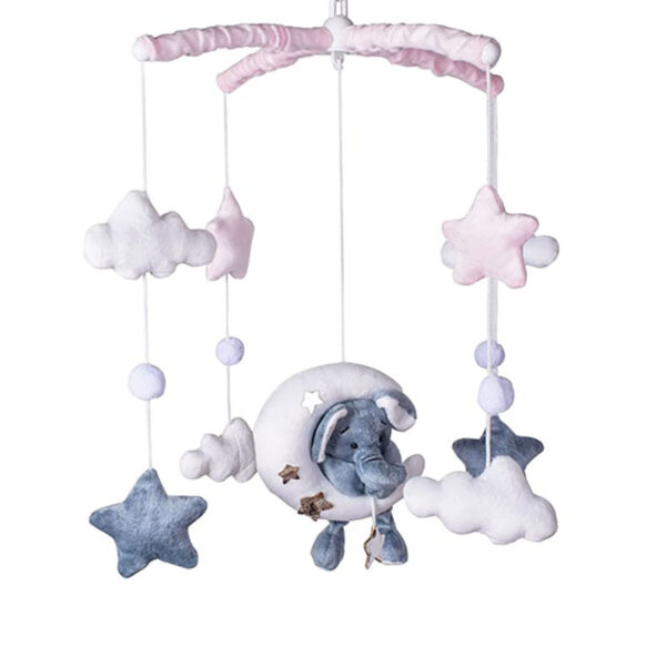 آویز تخت پولیشی ماه و ستاره و فیل Luis Kids