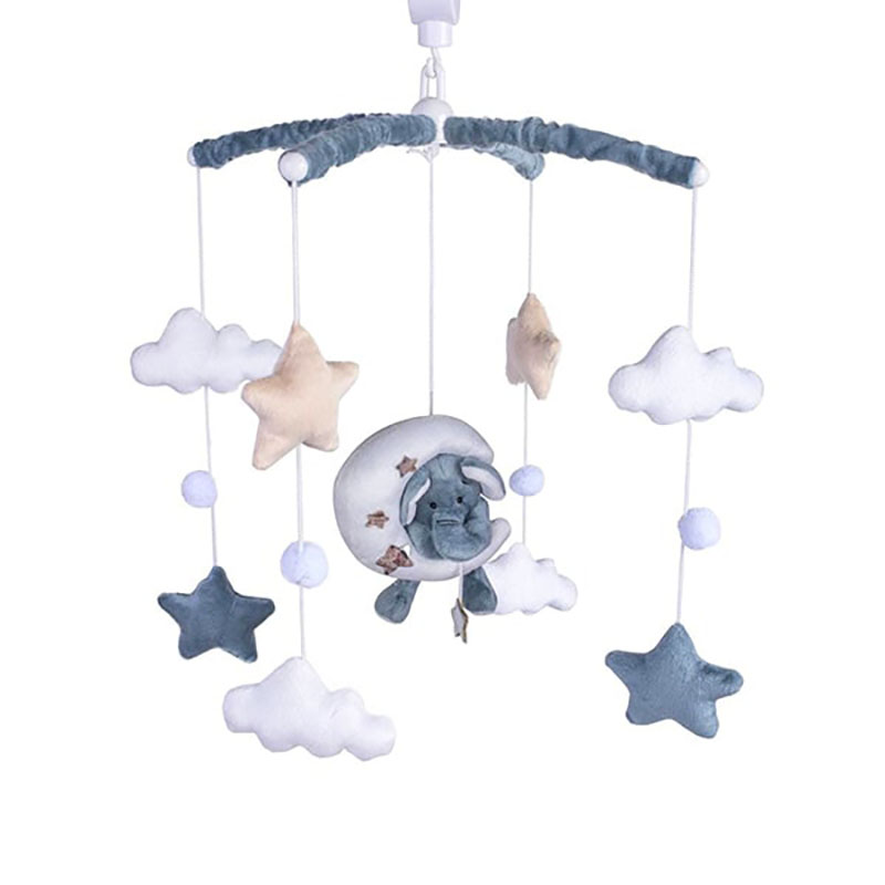 آویز تخت پولیشی ماه و ستاره و فیل Luis Kids