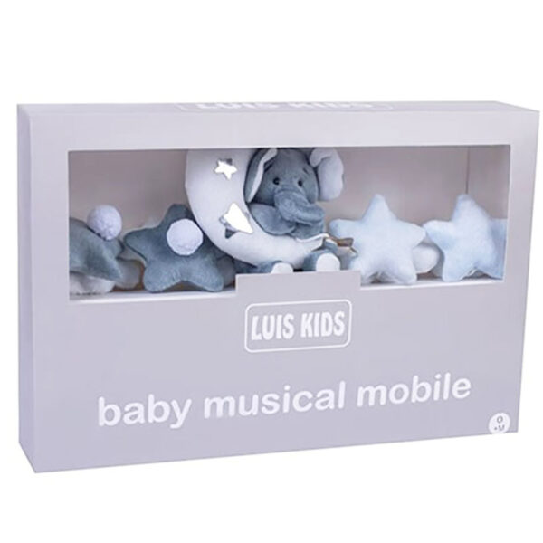 آویز تخت پولیشی ماه و ستاره و فیل Luis Kids