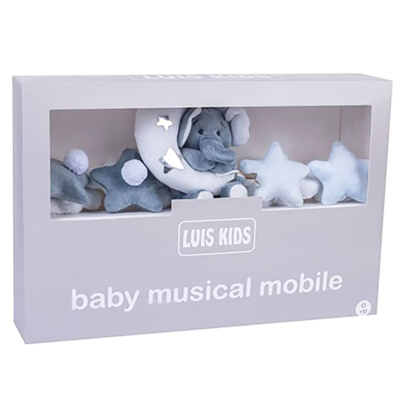 آویز تخت پولیشی ماه و ستاره و فیل Luis Kids