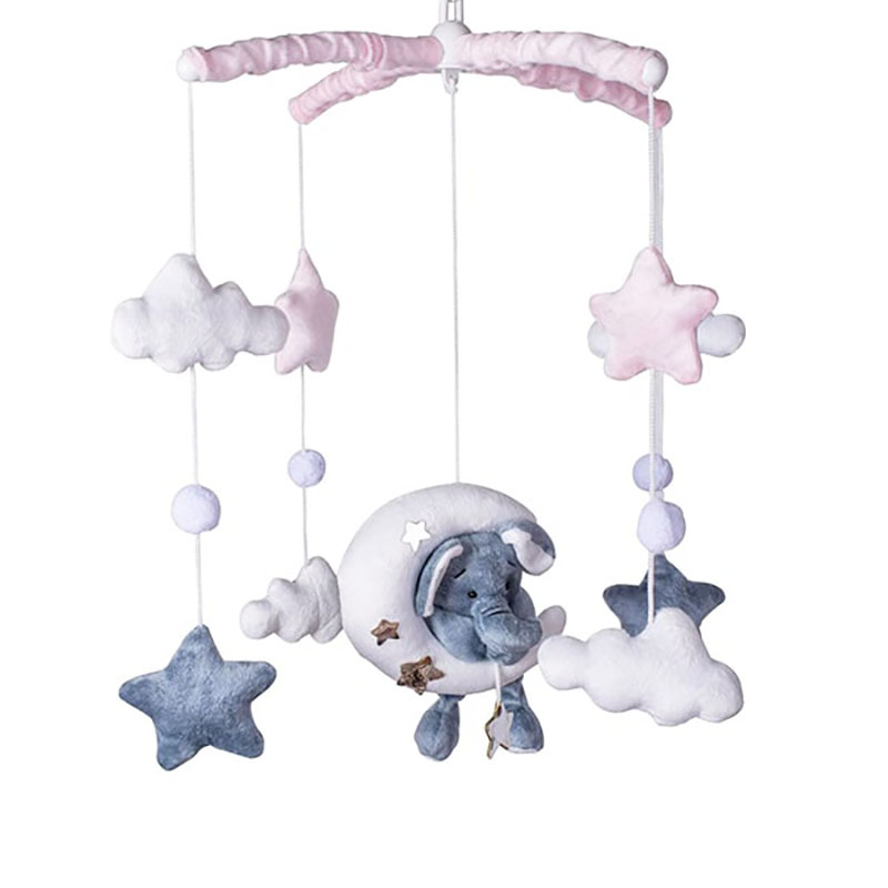 آویز تخت پولیشی ماه و ستاره و فیل Luis Kids