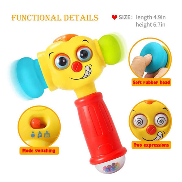 اسباب بازی چکش جغجغه ای طرح آدمک Hola Toys