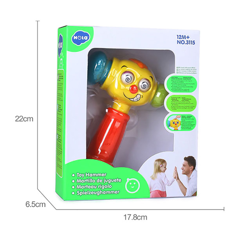 اسباب بازی چکش جغجغه ای طرح آدمک Hola Toys