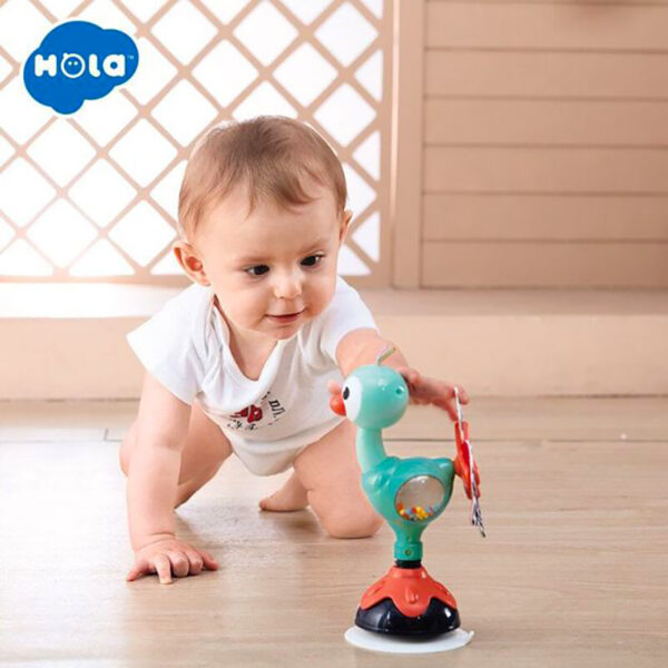 اسباب بازی شترمرغ جغجغه ای 6+ ماه Hola Toys