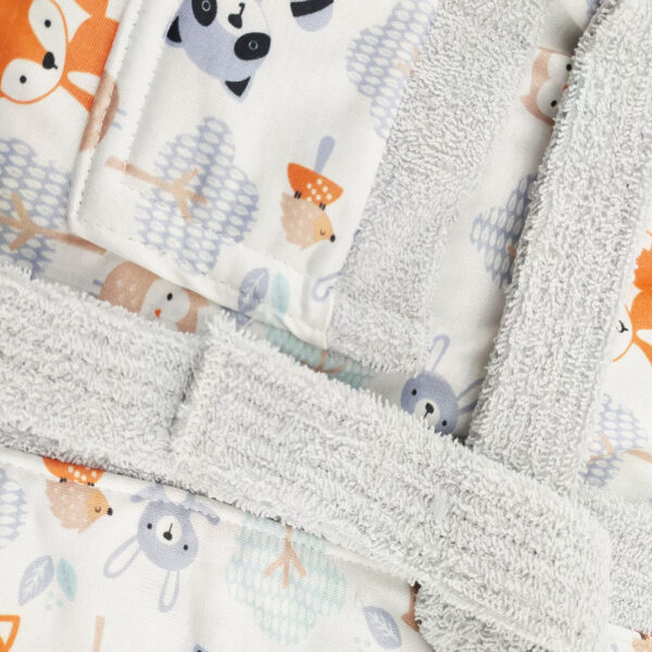 حوله تن پوش کلاه دار طرح روباه و راکن مادرکر Mothercare