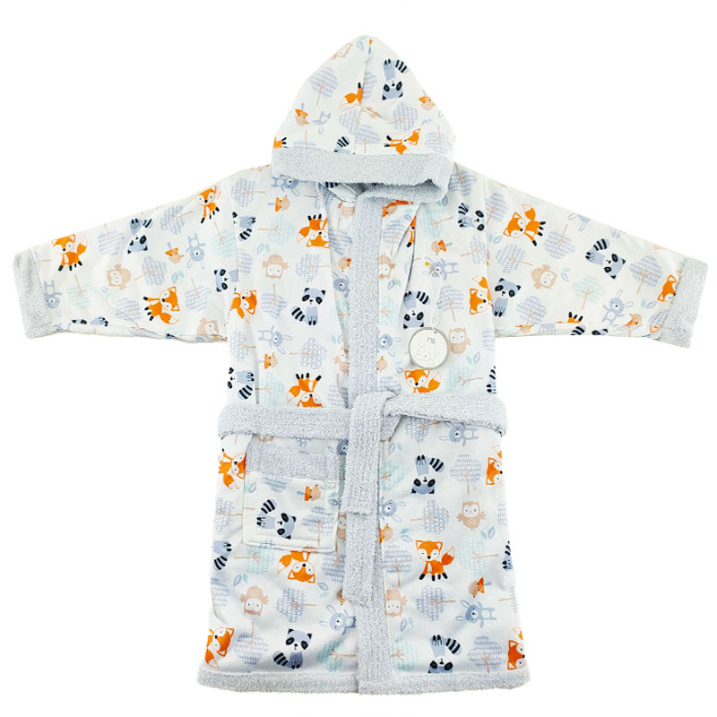 حوله تن پوش کلاه دار طرح روباه و راکن مادرکر Mothercare