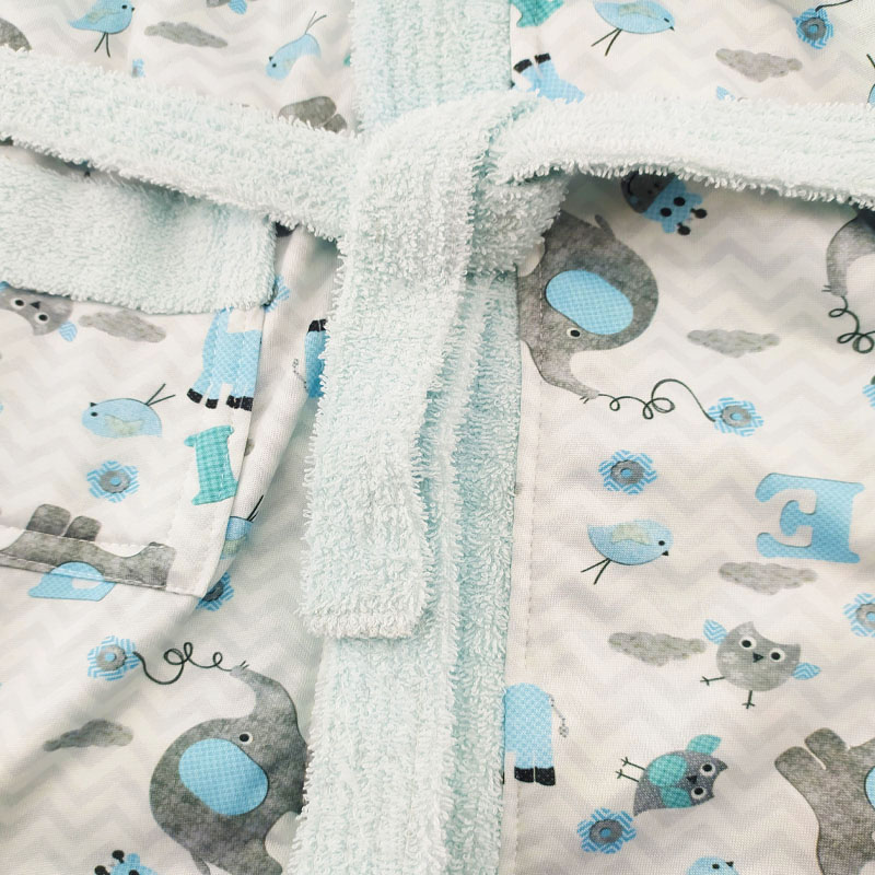 حوله تن پوش کلاه دار طرح فیل و گنجشک مادرکر Mothercare