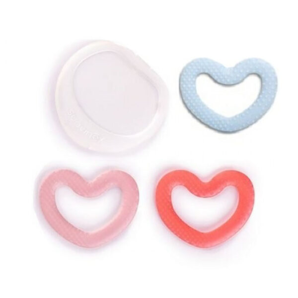 دندان گیر سیلیکونی قابدار قلب 0+ ماه سواوینکس suavinex