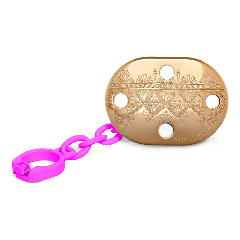 زنجیر پستانک بیضی طلائی سواوینکس suavinex