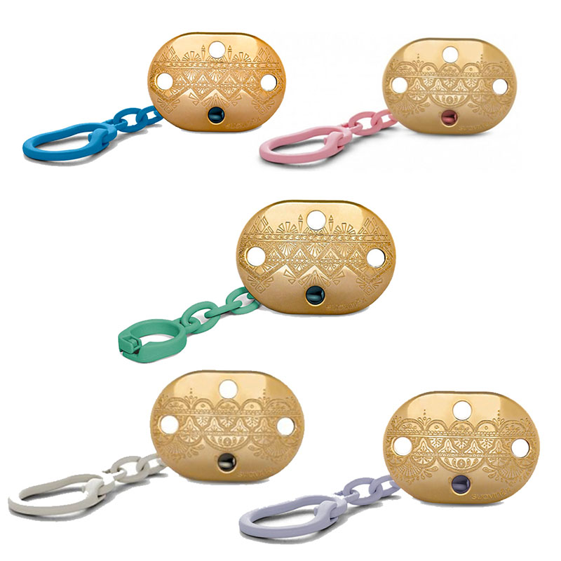 زنجیر پستانک بیضی طلائی سواوینکس suavinex