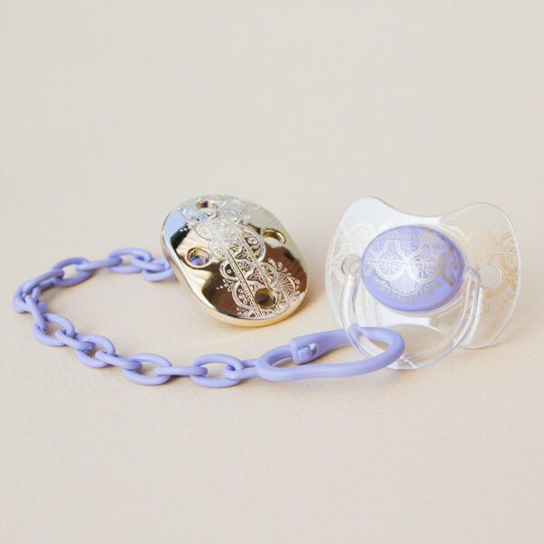 زنجیر پستانک بیضی طلائی سواوینکس suavinex