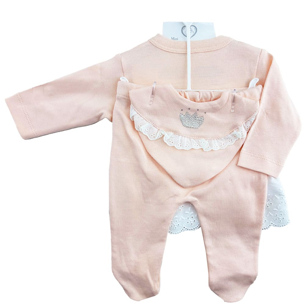 ست 5 تکه نوزادی طرح خرس تاج دار Mini cayzen4