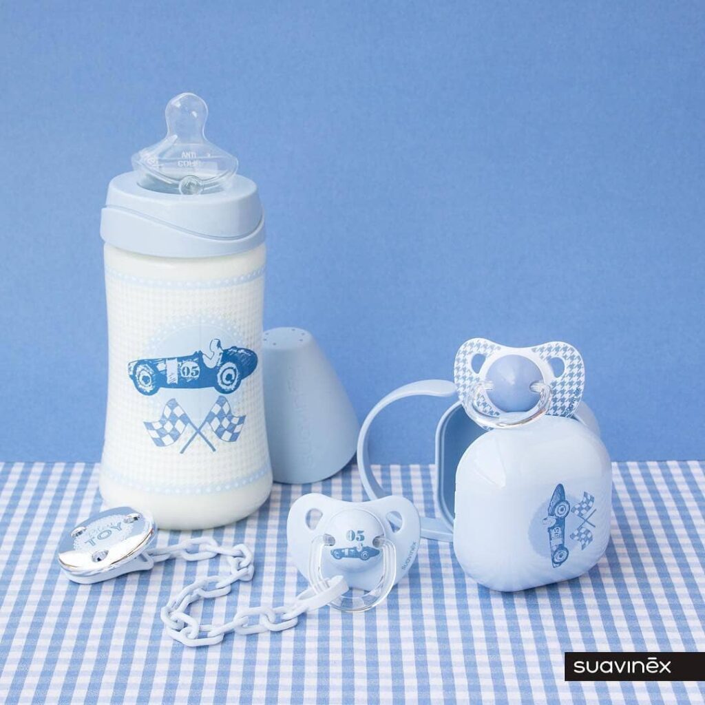 شیشه شیر پیچازی ارتودنسی پسرانه 150 میل suavinex