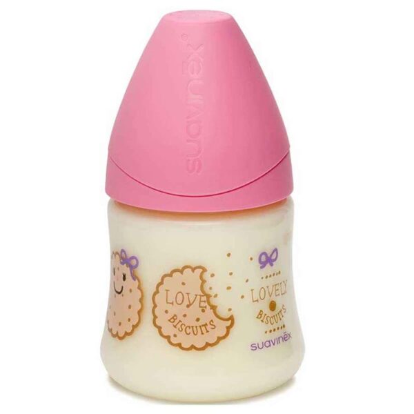 شيشه شير كارتوني دخترانه 150 ميل سواوینکس suavinex