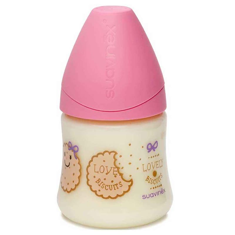 شيشه شير كارتوني دخترانه 150 ميل سواوینکس suavinex