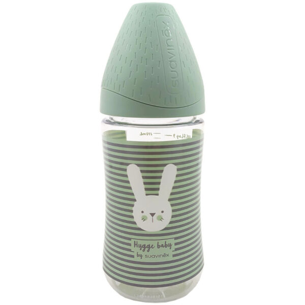 شیشه شیر دهانه عریض 0+ ماه خرگوش 270 میل suavinex