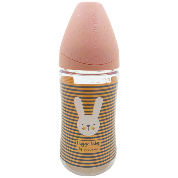 شیشه شیر دهانه عریض 0+ ماه خرگوش 270 میل suavinex
