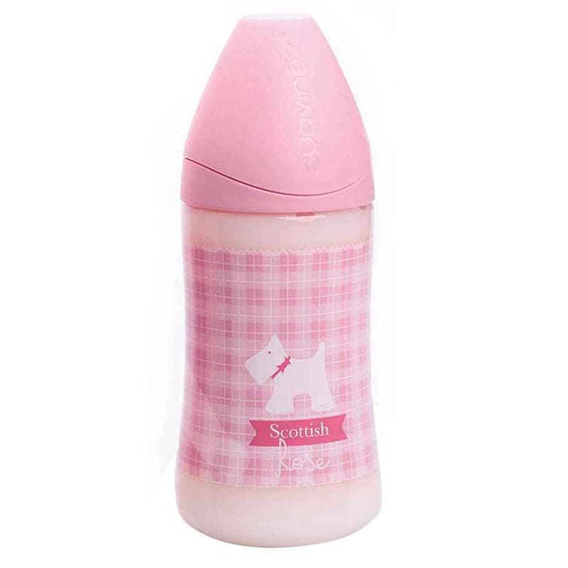 شیشه شیر پیچازی ارتودنسی دخترانه 270 ميل suavinex