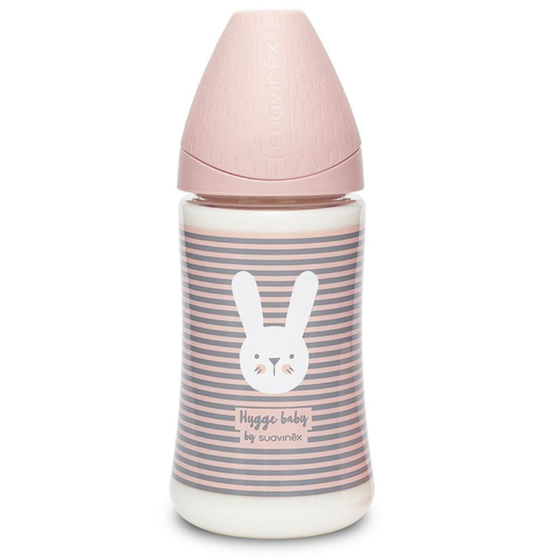 شیشه شیر دهانه عریض 0+ ماه خرگوش 270 میل suavinex